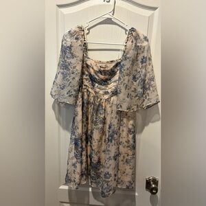 Abercrombie & Fitch Blue and Cream Floral dress